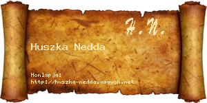 Huszka Nedda névjegykártya